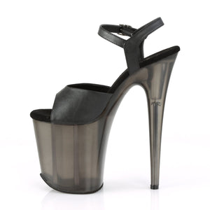 FLAMINGO-809T Pleaser 8 Inch Heel Black Pole Dancer Platform