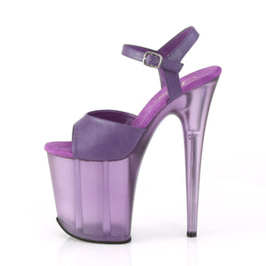 FLAMINGO-809T Pleaser 8" Heel Purple Pole Dancing Platforms