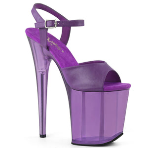 FLAMINGO-809T Pleaser 8" Heel Purple Pole Dancing Platforms