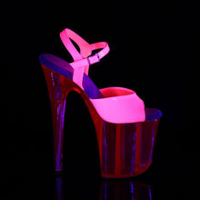 Load image into Gallery viewer, FLAMINGO-809UVT 8&quot; Heel Neon Hot Pink Pole Dancing Platforms