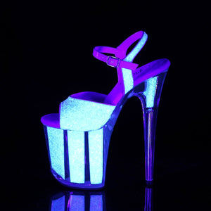 FLAMINGO-810UVG 8" Neon Opal Glitter Pole Dancer Platforms