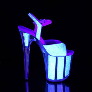 FLAMINGO-810UVG 8" Neon Opal Glitter Pole Dancer Platforms