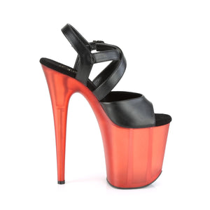 FLAMINGO-822T Pleaser 8 Inch Heel Black Pole Dancer Platform