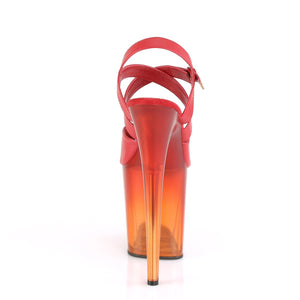 FLAMINGO-822T Pleaser 8 Inch Heel Red Pole Dancing Platform