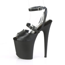 Load image into Gallery viewer, FLAMINGO-829 Pleaser 8 Inch Heel Black Pole Dancer Platforms