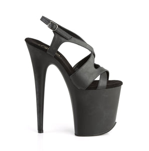 FLAMINGO-831 Pleaser 8 Inch Heel Black Pole Dancer Platforms