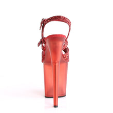 Load image into Gallery viewer, FLAMINGO-874 8&quot; Heel Red Glitter Pole Dancing Platforms