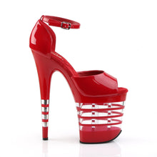 Load image into Gallery viewer, FLAMINGO-889LN Pleaser 8&quot; Heel Red Pole Dancing Platforms