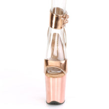 Load image into Gallery viewer, FLAMINGO-891 8&quot; Heel Rose Gold Metallic Pole Dancer Shoes