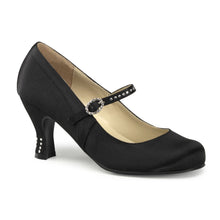 Load image into Gallery viewer, FLAPPER-20 Funtasma 3&quot; Heel Black Satin Pu Women&#39;s Sexy Shoe