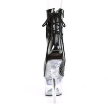 Load image into Gallery viewer, FLASHDANCE-1018-7 7&quot; Heel Black Clear Pole Dancer Platforms