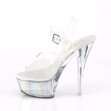 Load image into Gallery viewer, FLASHDANCE-208CH 6&quot; Heel Clear Silver Hologram Sexy Shoes