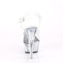 Load image into Gallery viewer, FLASHDANCE-208CH 6&quot; Heel Clear Silver Hologram Sexy Shoes