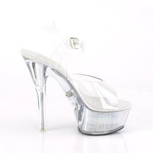 Load image into Gallery viewer, FLASHDANCE-208CH 6&quot; Heel Clear Silver Hologram Sexy Shoes