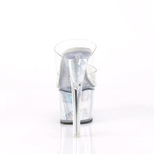 Load image into Gallery viewer, FLASHDANCE-702CH 7&quot; Heel Clear Silver Hologram Sexy Shoes