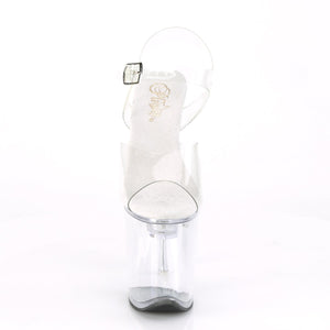 FLASHDANCE-808 Pleaser 8" Heel Clear Pole Dancing Platforms