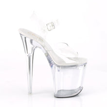 Load image into Gallery viewer, FLASHDANCE-808 Pleaser 8&quot; Heel Clear Pole Dancing Platforms