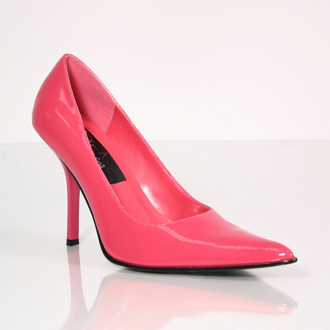 FOXY-01 Pleaser Fuchsia Stiletto Heel Fetish Footwear