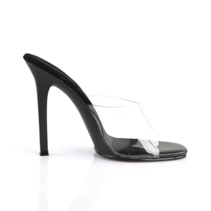 GALA-01 Fabulicious 4.5 Inch Heel Clear and Black Sexy Shoes