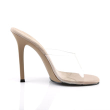 Load image into Gallery viewer, GALA-01 Fabulicious 4.5&quot; Heel Clear Nude Posing Comp Shoes