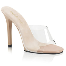 Load image into Gallery viewer, GALA-01 Fabulicious 4.5&quot; Heel Clear Nude Posing Comp Shoes