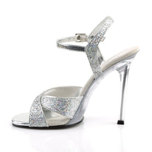 Load image into Gallery viewer, GALA-19 Fabulicious 4.5 Inch Heel Silver Glitter Sexy Shoes