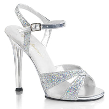 Load image into Gallery viewer, GALA-19 Fabulicious 4.5 Inch Heel Silver Glitter Sexy Shoes