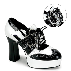 GANGSTER-15 Funtasma 4" Heel Black and White Women Sexy Shoe