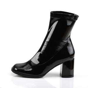 GOGO-150 Funtasma 3" Heel Black Stretch Patent Women's Boots