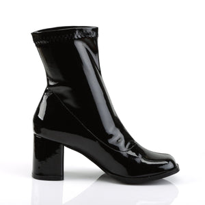 GOGO-150 Funtasma 3" Heel Black Stretch Patent Women's Boots