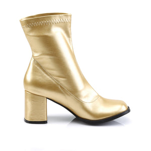 GOGO-150 Funtasma 3 Inch Heel Gold Women's Boots