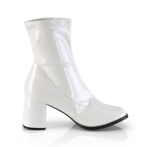 GOGO-150 Funtasma 3 Inch Heel White Patent Women's Boots