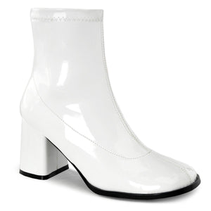 GOGO-150 Funtasma 3 Inch Heel White Patent Women's Boots