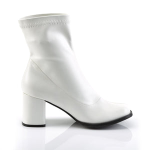 GOGO-150 Funtasma 3 Inch Heel White Patent Women's Boots