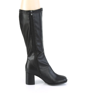 GOGO-300-2 Funtasma 3" Heel Black Faux Leather Women's Boots