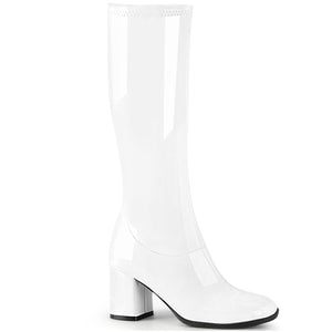 GOGO-300-2 Funtasma 3 Inch Heel White Women's Boots