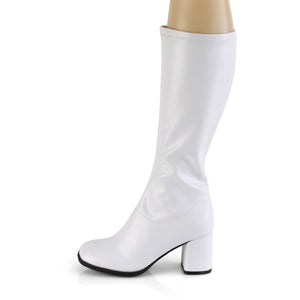 GOGO-300-2 Funtasma 3 Inch Heel White Women's Boots