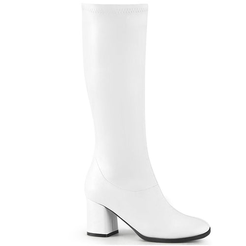 GOGO-300-2 Funtasma 3 Inch Heel White Women's Boots