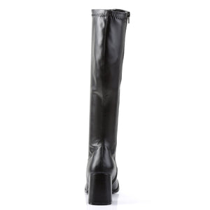 GOGO-300 Funtasma 3" Heel Black Stretch Matt Women's Boots