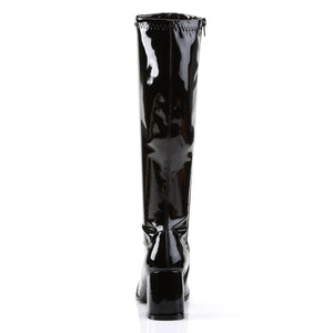 GOGO-300 Funtasma 3" Heel Black Stretch Patent Women's Boots