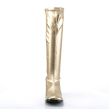 Load image into Gallery viewer, GOGO-300 Funtasma 3 Inch Heel Gold Women&#39;s Boots