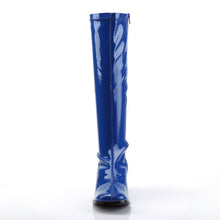 Load image into Gallery viewer, GOGO-300 Funtasma 3 Inch Heel Navy Blue Patent Women&#39;s Boots