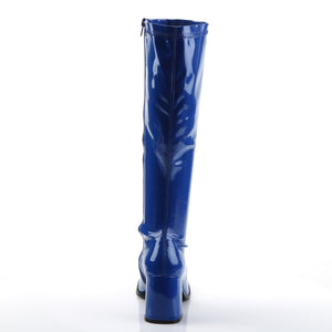 GOGO-300 Funtasma 3 Inch Heel Navy Blue Patent Women's Boots