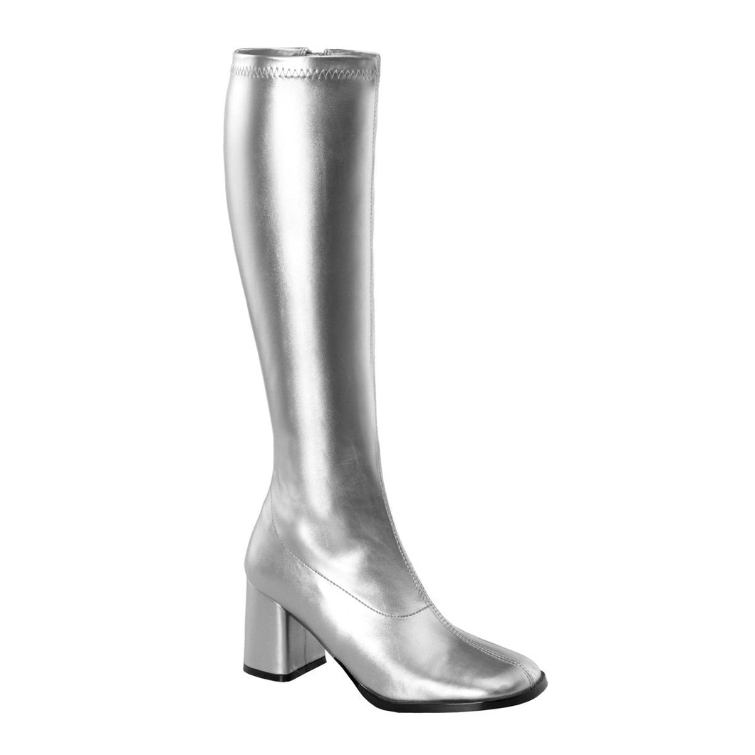 GOGO-300 Funtasma 3 Inch Heel Silver Women's Boots