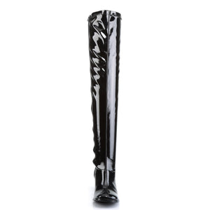 GOGO-3000 Funtasma 3" Heel Black Stretch Patent Women Boots