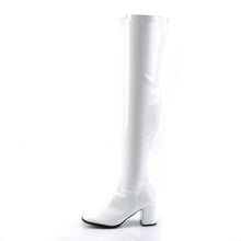 Load image into Gallery viewer, GOGO-3000 Funtasma 3 Inch Heel White Patent Women&#39;s Boots