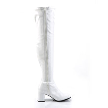 Load image into Gallery viewer, GOGO-3000 Funtasma 3 Inch Heel White Patent Women&#39;s Boots