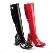 Load image into Gallery viewer, GOGO-300HQ Funtasma 3 Inch Heel Black and Red Women&#39;s Boots