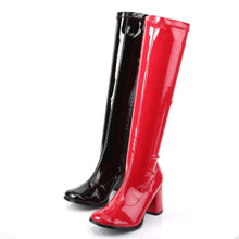 Load image into Gallery viewer, GOGO-300HQ Funtasma 3 Inch Heel Black and Red Women&#39;s Boots