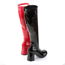 Load image into Gallery viewer, GOGO-300HQ Funtasma 3 Inch Heel Black and Red Women&#39;s Boots